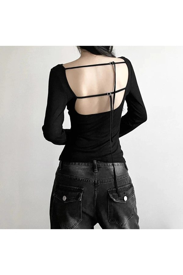 Black Off-Shoulder Ribbed Y2K Top for Trendy Summer Outfits