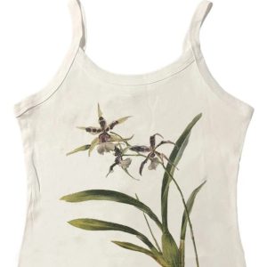 Botanical Bloom Y2K Tank Top: Retro Summer Vibes & Grunge Style