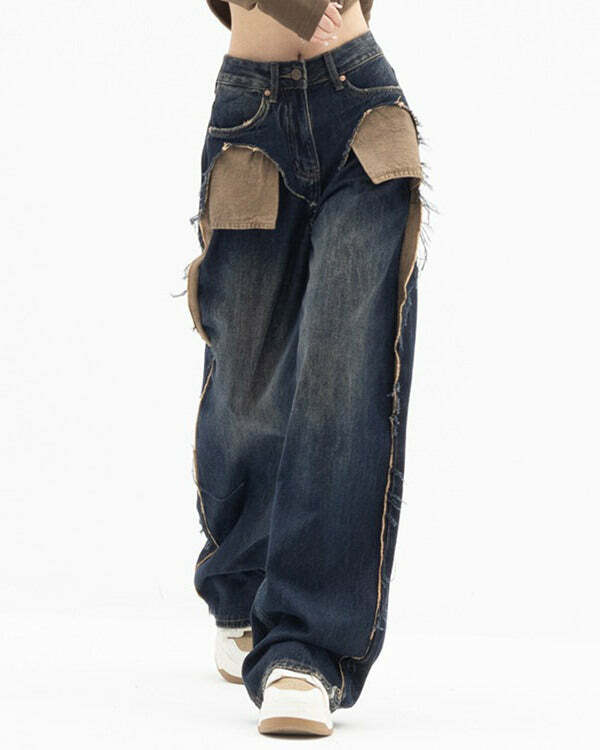 Canyon Town Y2K Cowboy Jeans: Retro 90s Grunge Summer Outfit Essential