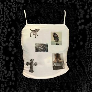 Ethereal Relics Y2K Cami Top: Retro Summer Vibes & Grunge Style