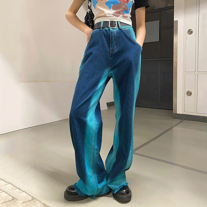 Hit The Charts Y2K Wide Leg Jeans - Retro 90s Grunge Summer Style