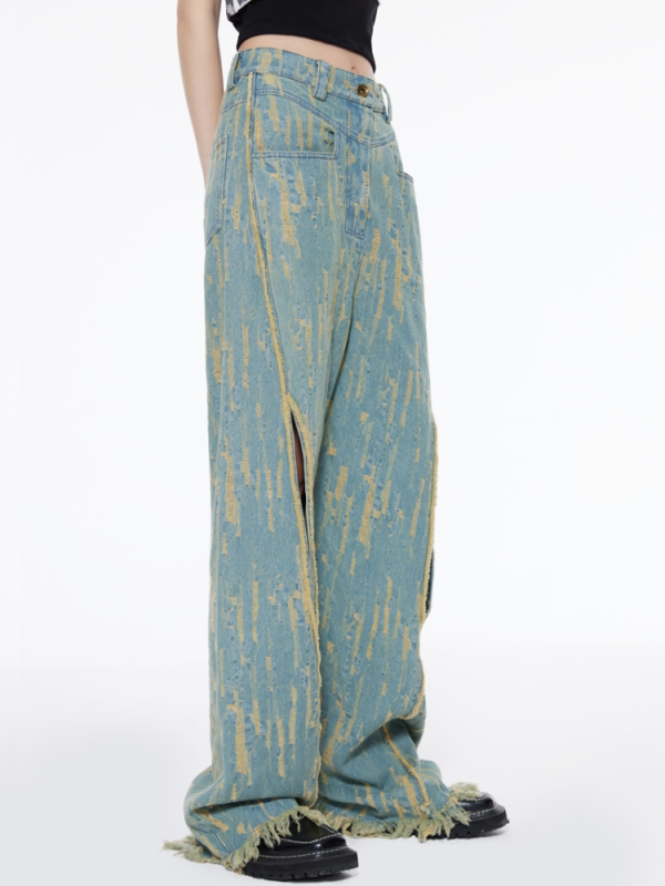 Icon Living Y2K Wide Jeans: Retro 90s Grunge Summer Outfit Essential