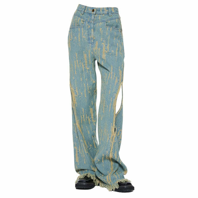 Icon Living Y2K Wide Jeans: Retro 90s Grunge Summer Outfit Essential