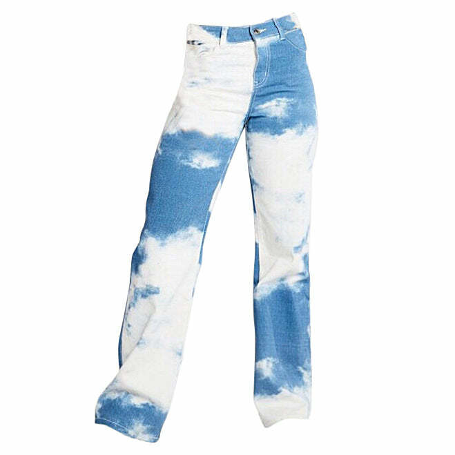 Trendy Tie Dye Wide Pants for Y2K Summer Outfits & 90s Vibes