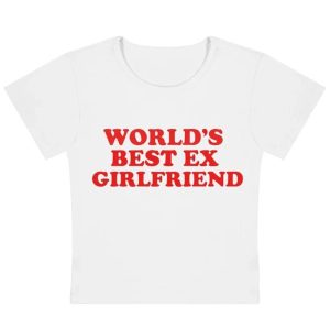 World's Best Ex Girlfriend Y2K Slogan Tank Top for Retro Summer Vibes