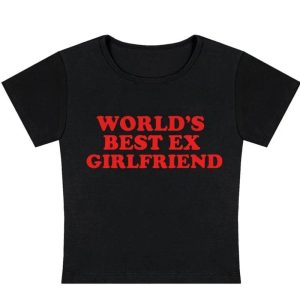 World's Best Ex Girlfriend Y2K Slogan Tank Top for Retro Summer Vibes