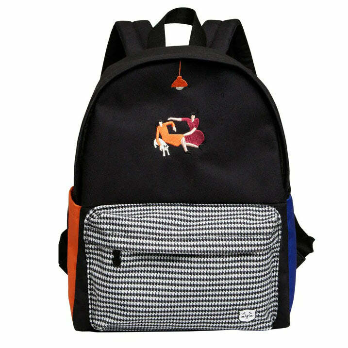 Y2K Cat Ladies Backpack: Retro 90s Grunge Style for Trendy Outfits