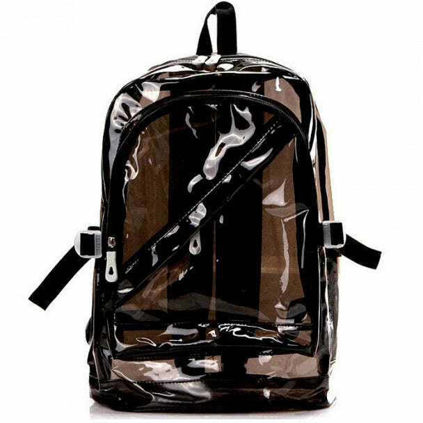 Y2K Clear Backpack: Trendy 90s Style for Summer Outfits & Parties