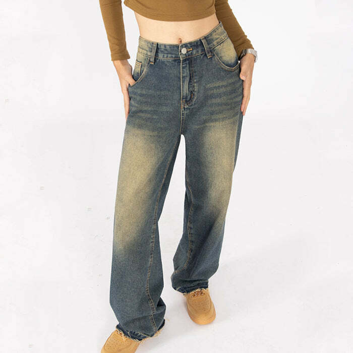 Y2K Grunge Baggy Jeans: Retro 90s Fashion for Effortless Summer Style