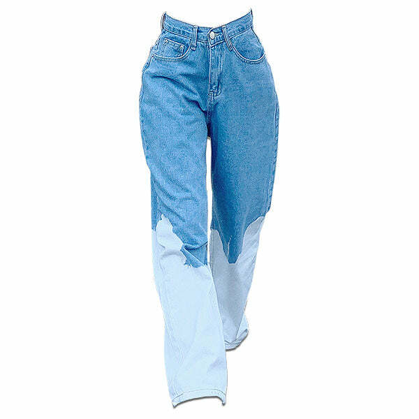 Y2K Grunge Fade Away Jeans: Retro 90s Style for Effortless Summer Vibes