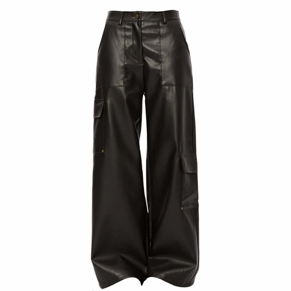 Y2K Grunge Leather Trousers for a Retro 90s Fashion Statement