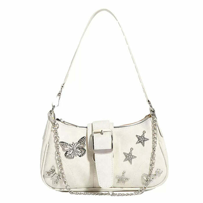 Y2K Star Butterfly Handbag: Trendy Y2K Fashion Accessory for Summer Outfits