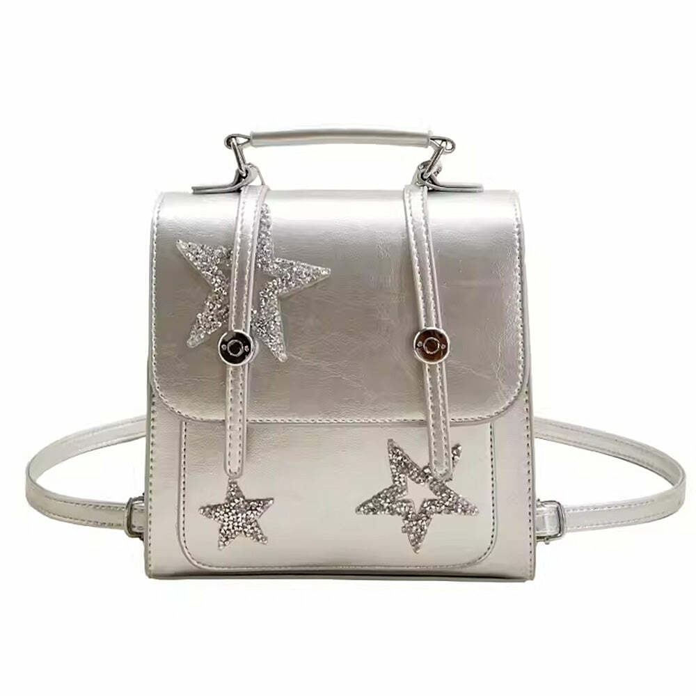 Y2K Star Girl Aesthetic Mini Backpack for Retro Summer Outfits