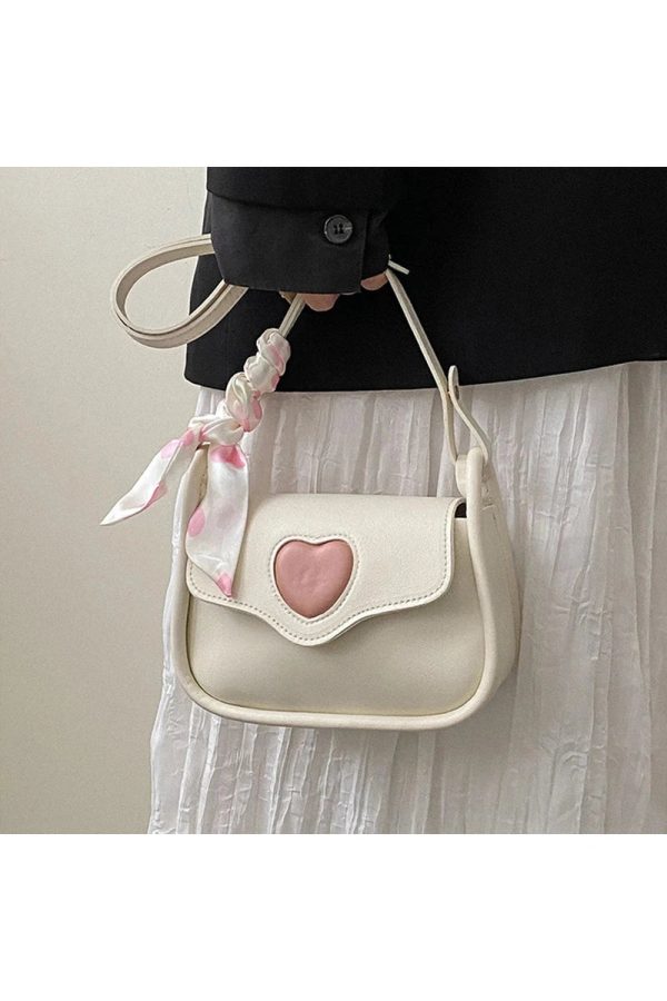 Y2K Sweetheart Charm Shoulder Bag - Retro 90s Fashion Accessory