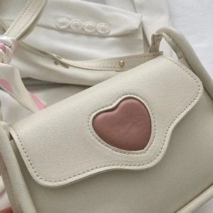 Y2K Sweetheart Charm Shoulder Bag - Retro 90s Fashion Accessory