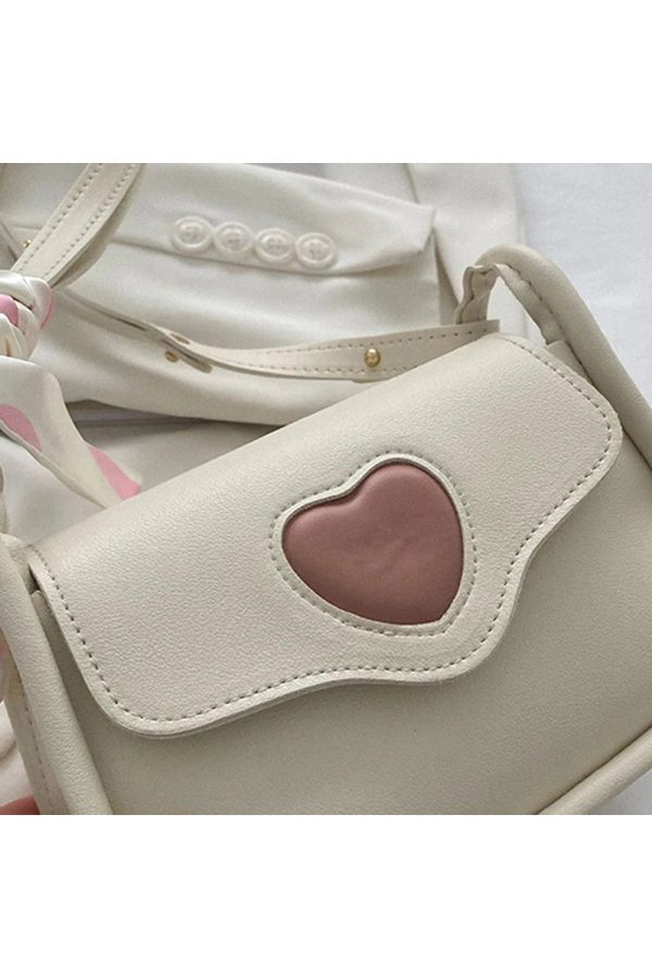 Y2K Sweetheart Charm Shoulder Bag - Retro 90s Fashion Accessory