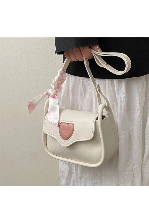 Y2K Sweetheart Charm Shoulder Bag - Retro 90s Fashion Accessory