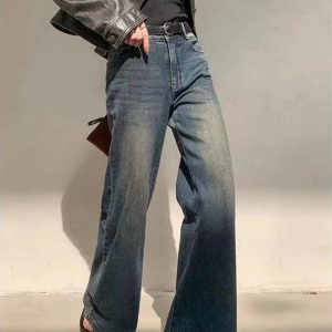 Y2K Vintage Horizon Flare Jeans for Retro Summer Outfits and Grunge Style