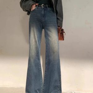 Y2K Vintage Horizon Flare Jeans for Retro Summer Outfits and Grunge Style