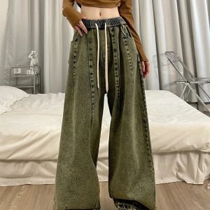 Y2K Vintage Ultra-Wide Cargo Jeans for Trendy Summer Outfits