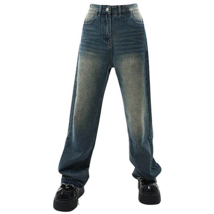 Y2K Wide Leg Jeans: Retro 90s Grunge Style for Effortless Summer Vibes